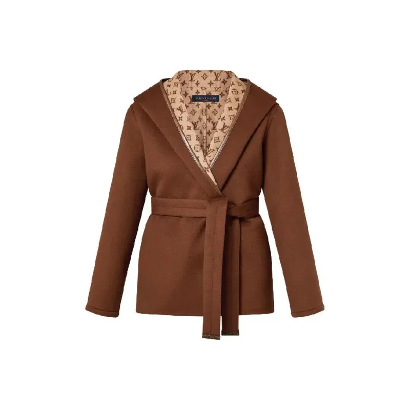 LOUIS VUITTON FW23 Coats Women's Brown-0