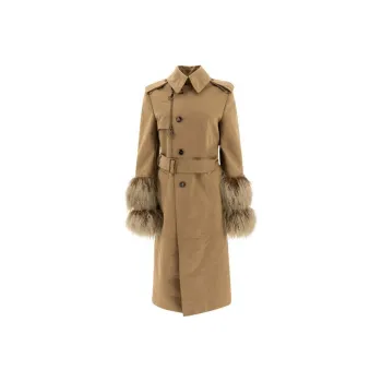 Burberry Cuff Detailed Belted Waist Coat