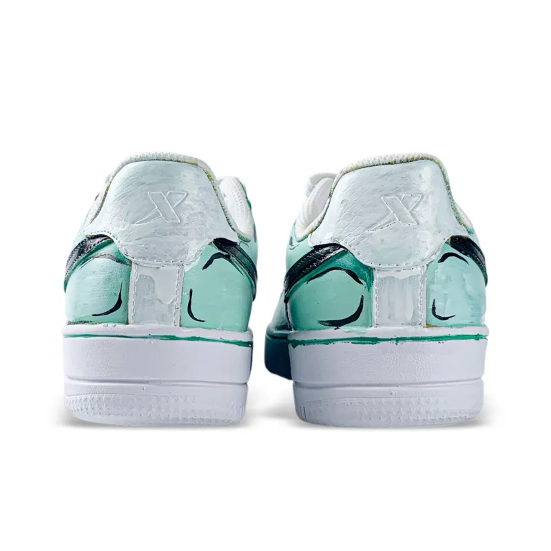 XTEP Air Force One Anti Slip Wear Resistant Low Top Skateboard Shoes Men's Emerald-3