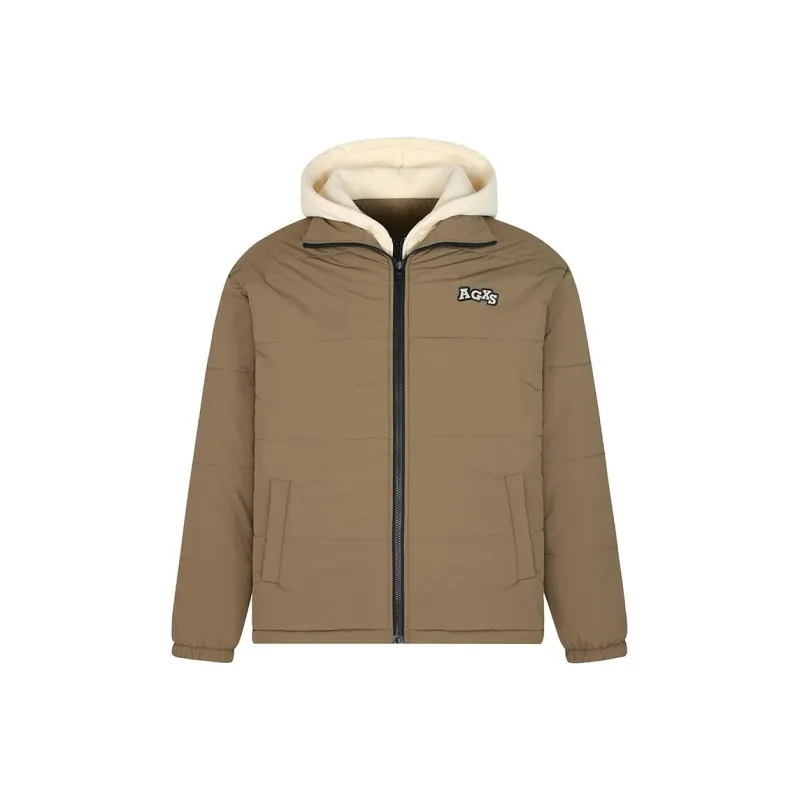AGXS Puffer Jacket Unisex Brown-0