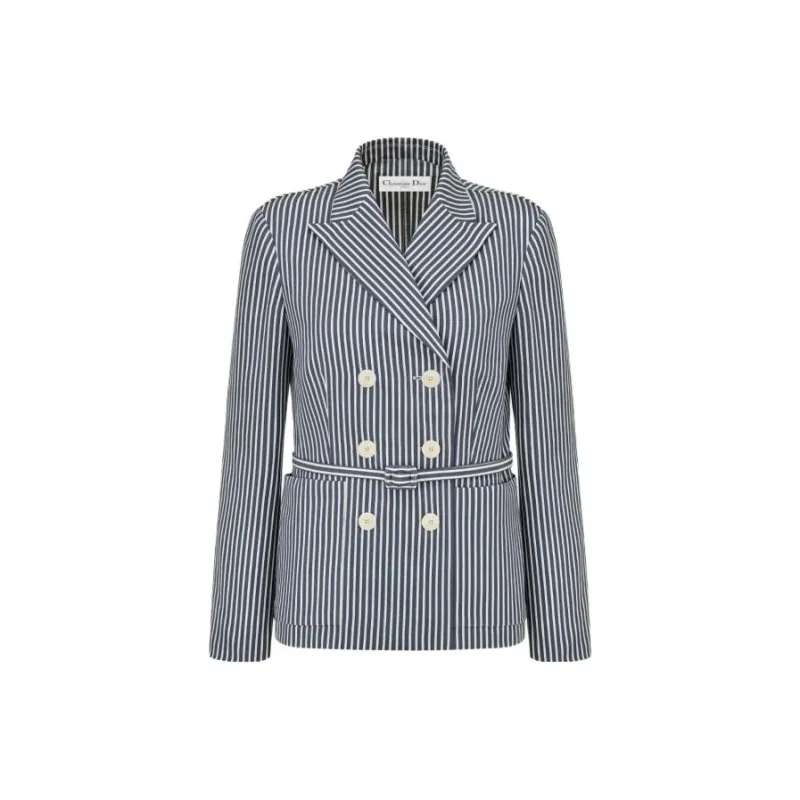 DIOR Double Breasted Striped Jacket-0