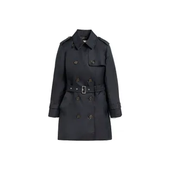 COACH Trench Coats Women's Marine Blue