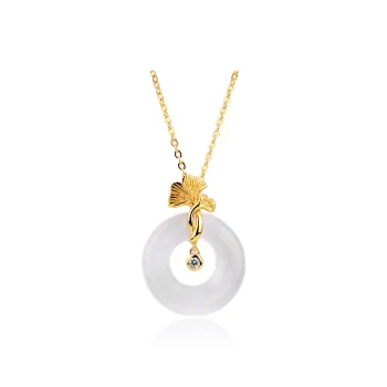 CHINA GOLD Natural Agate Necklaces Women's
