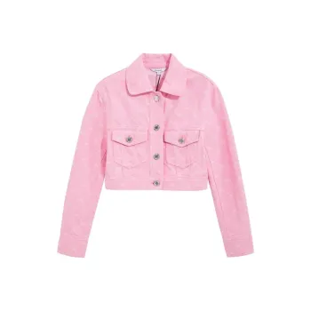 Bebe Denim Jackets Women's Pink