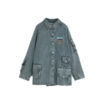 LALABOBO Denim Jackets Women's Medium Blue