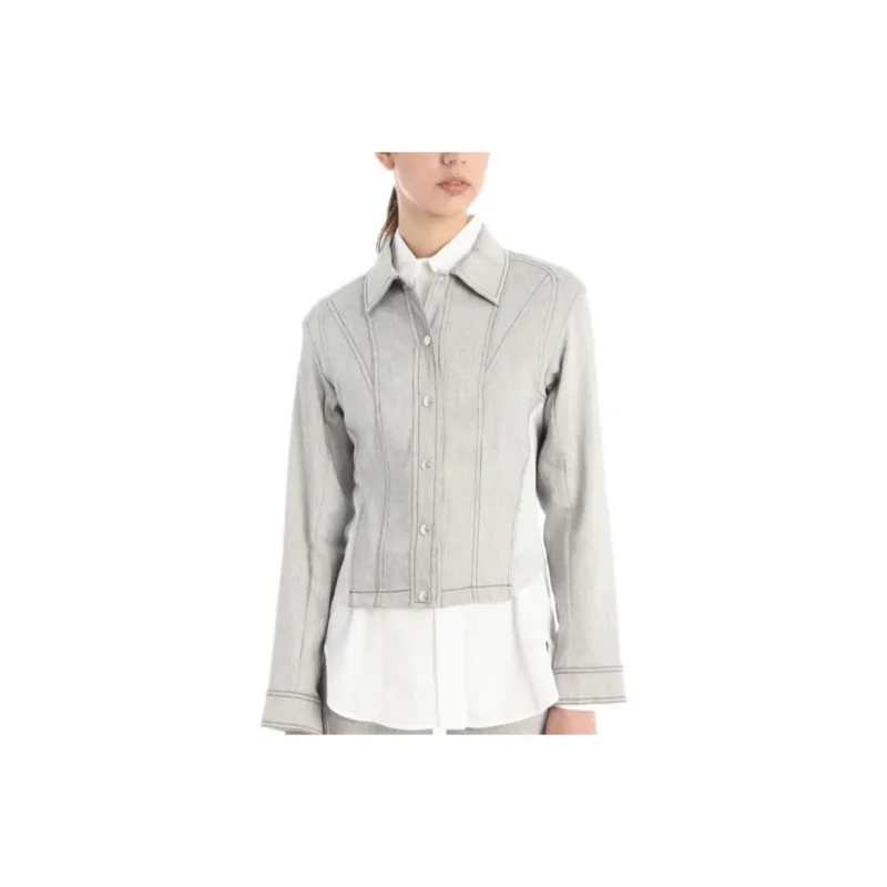 SportMax Denim Jackets Women's Gray-0