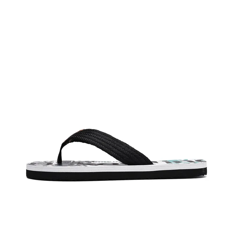 NANJIREN Woven Quiet Odor Resistant Abrasion Resistant Slip Resistant Antibacterial Flip Flops Men's-0