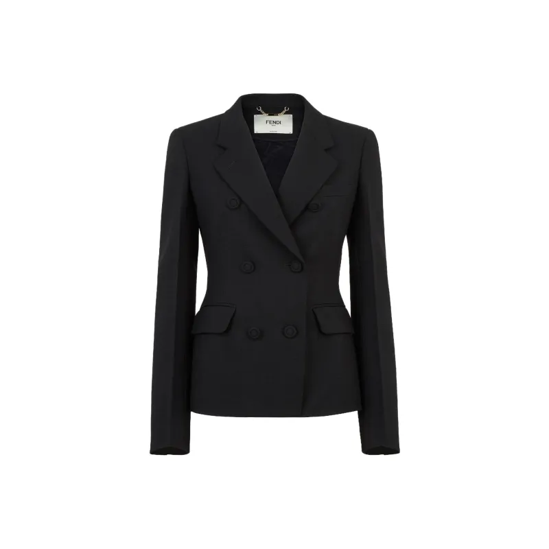 FENDI Double Breasted Buttoned Jacket-0
