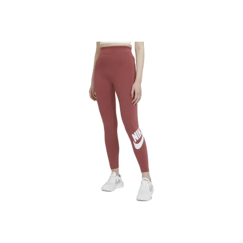 Nike Sportswear Essential 'Deep Salmon/White' Leggings