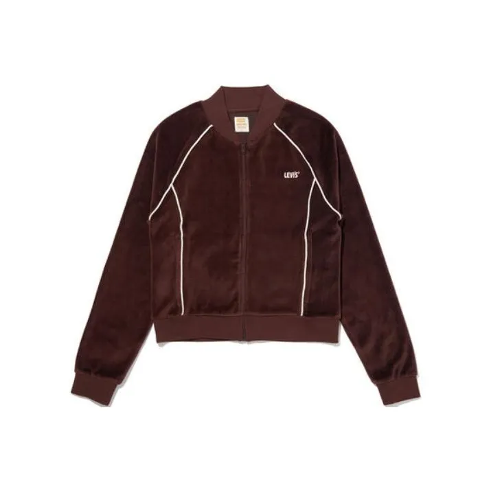 Levis Velvet Jackets Women's Brown-0