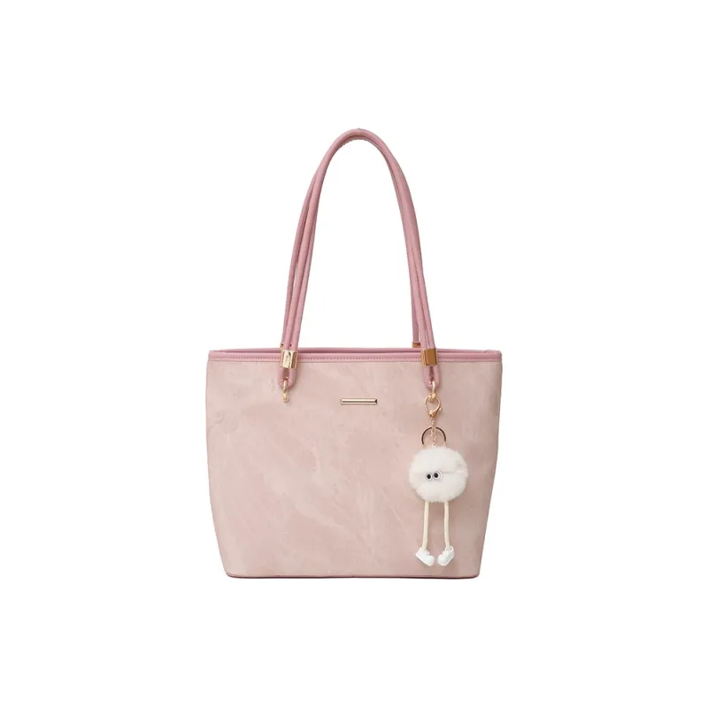 Yalu PU Shoulder Bag Regular Women's Dark Tea/Ecru/Blue/Pink-0