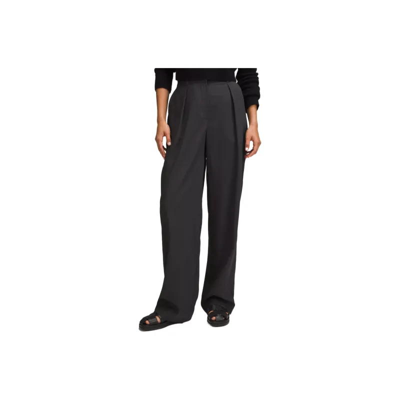 Lululemon Modal-BlendPleated High-Rise Casual Pants Women's-0