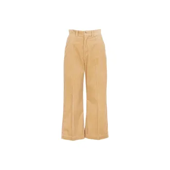 Polo Ralph Lauren Wide Leg Cropped Corduroy Trousers