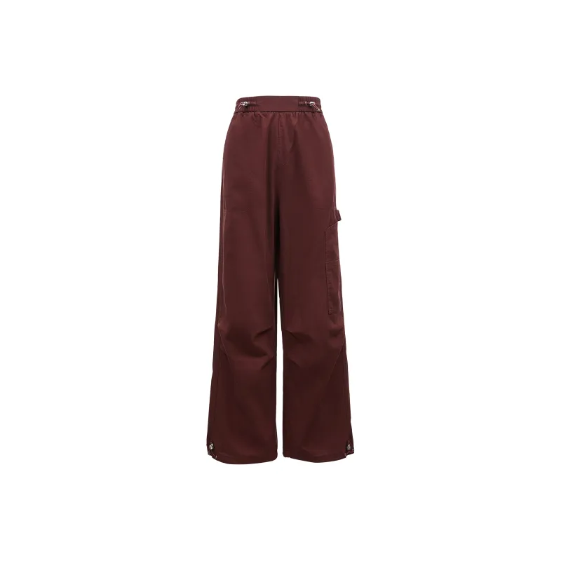 ONLY Casual Pants Women's F15 Merlot Wine Red-0