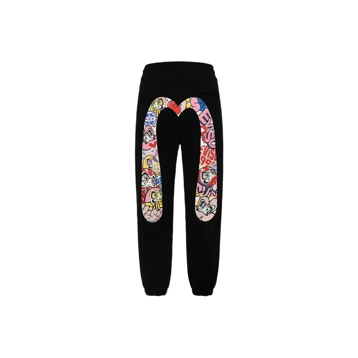 EVISU Knitted Sweatpants Women's Black-0