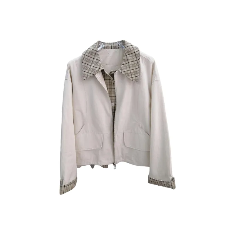 Mu Xiao Xin Cropped Coat Women's-5