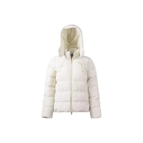 EMPORIO ARMANI FW22 Puffer Jacket Women's Moonlight Beige