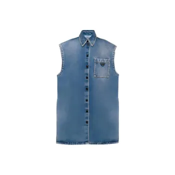 PRADA Vests Women's Denim Blue