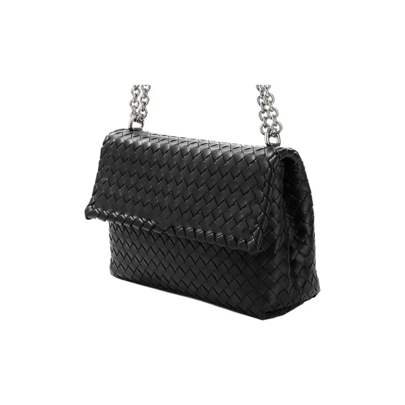 Bottega Veneta Sheepskin Shoulder Bag Women's Black-1