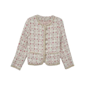 Icicofficial Cropped Coats Women's Pink