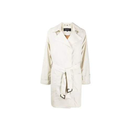 GUCCI Trench Coats Women's White
