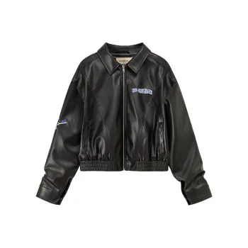 NO ONE ELSE Leather Jackets Women's Black