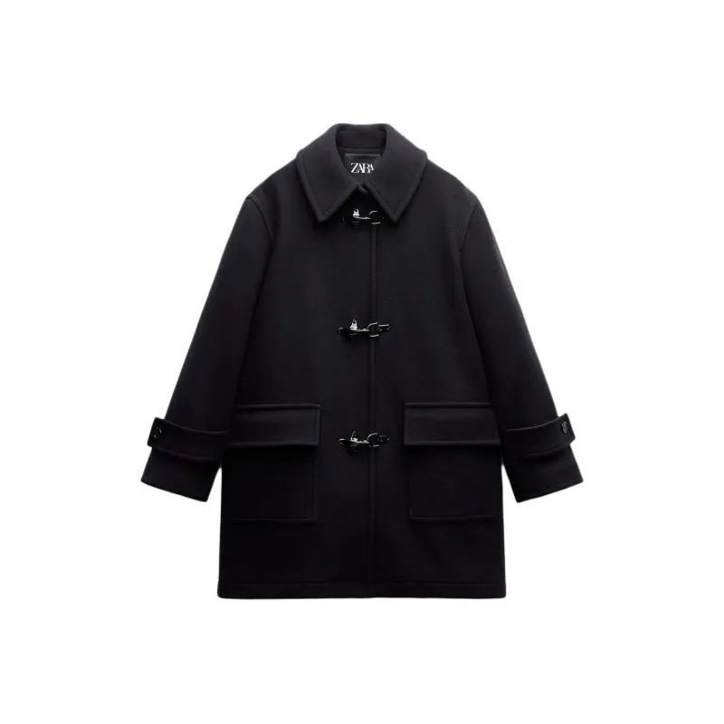 ZARA Coats Women's Blue-0
