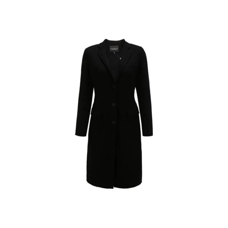 EMPORIO ARMANI Velvet Jackets Women's Black-0