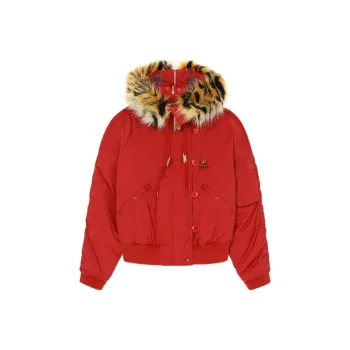 KENZO Short Hooded Parka 'Medium Red'