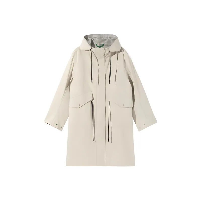 LACOSTE Trench Coats Women's Beige-0
