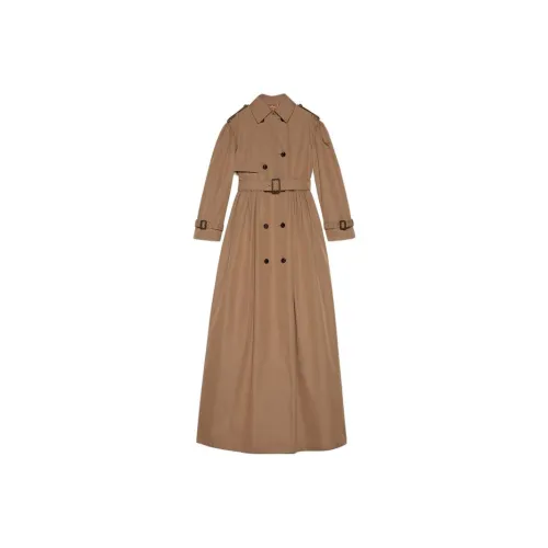 GUCCI Trench Coats Women's Brown
