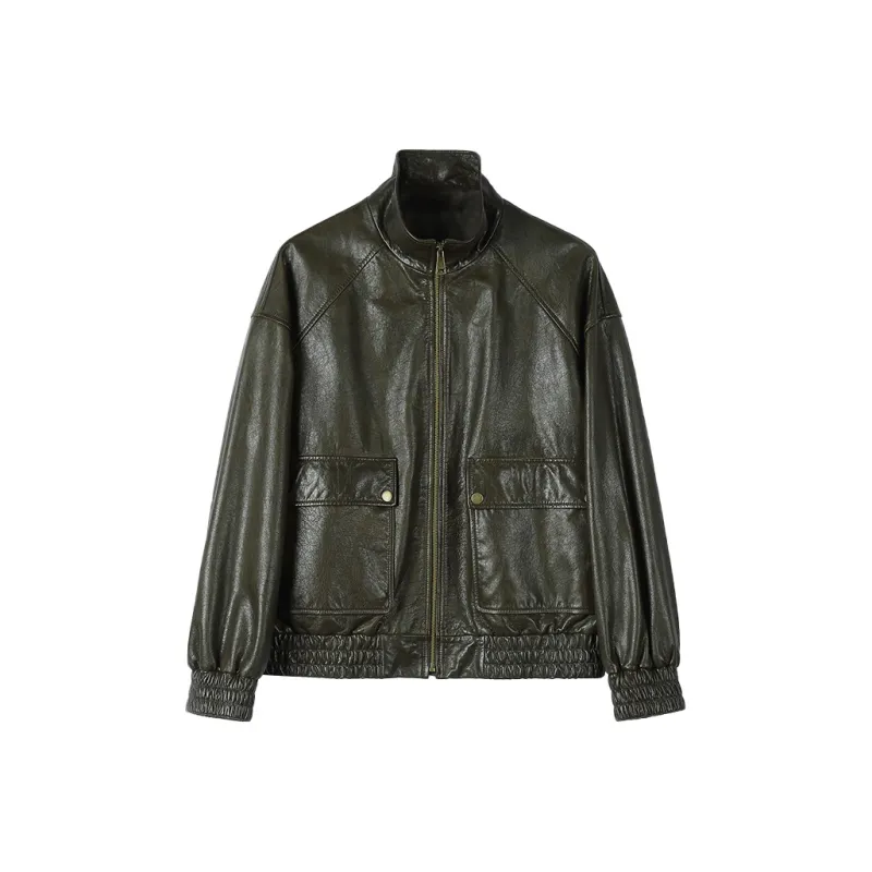 SINBOS Leather Jackets Women's-0