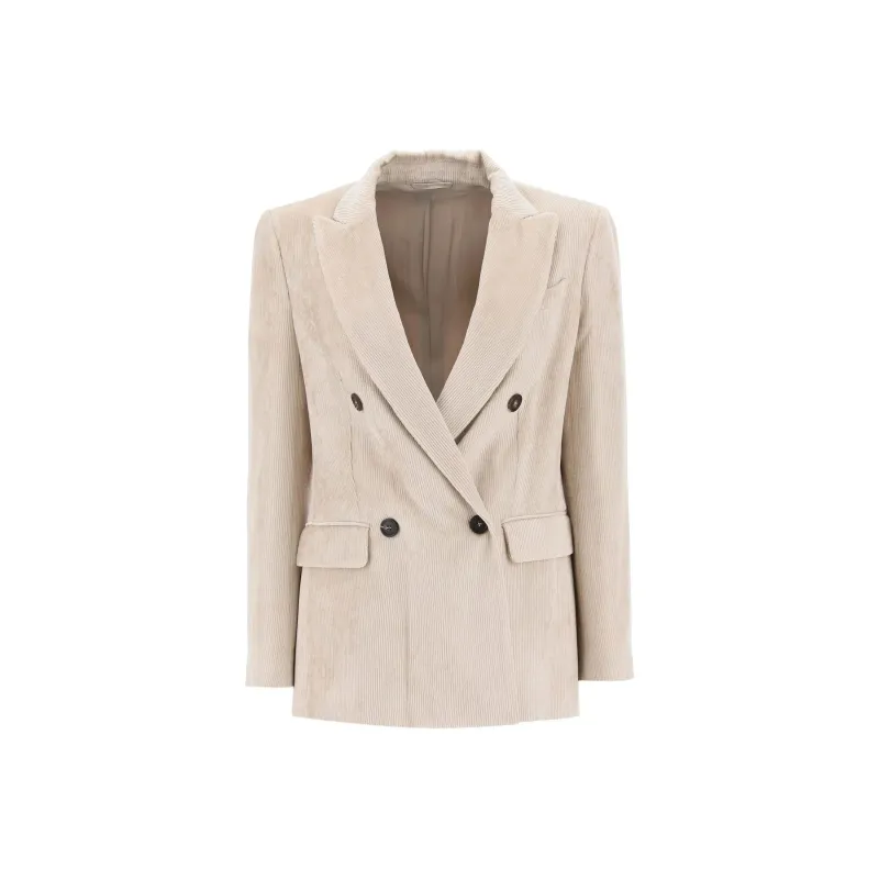 Brunello Cucinelli Double Breasted Long Sleeved Blazer-0