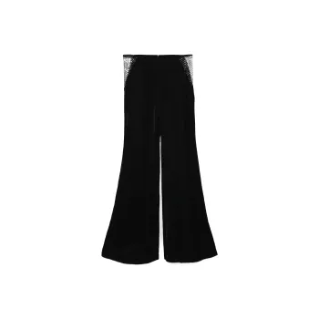 Rotate Mid Rise Flared Pants