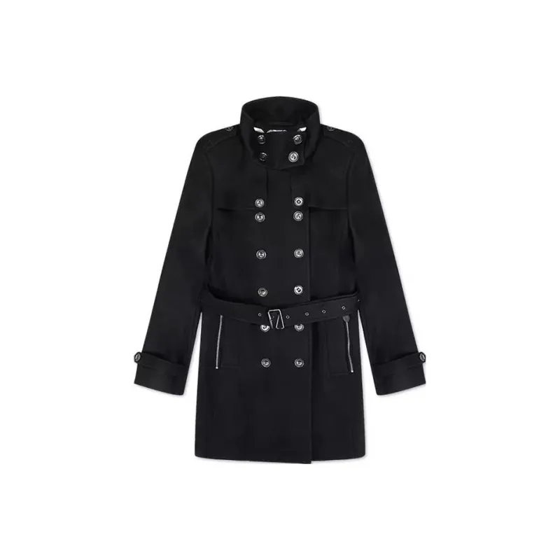 Burberry Velvet Jackets Women's Black-0