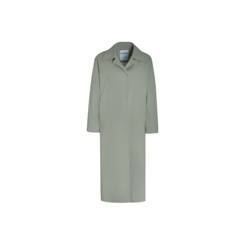 Little Pull Coats Women's Gray Green