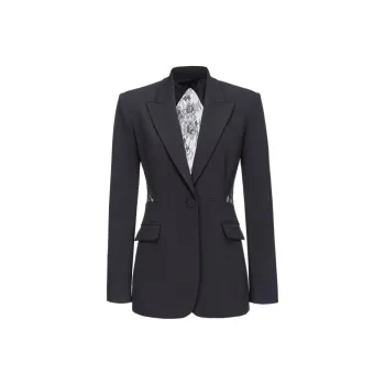 PINKO Cut Out Lace Panelled Jacket