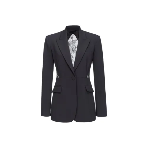 PINKO Cut Out Lace Panelled Jacket