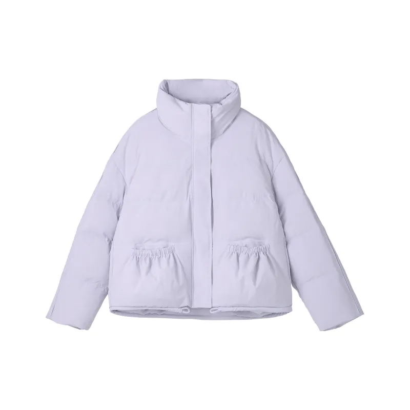 Fstudio Fall And Winter Korean Petite 90 Fill Power White Duck Down Cropped Down Jacket Coat Women's-6