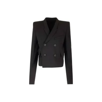 RICK OWENS Double Breasted Cropped Jacket