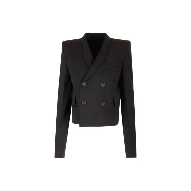 RICK OWENS Double Breasted Cropped Jacket-0