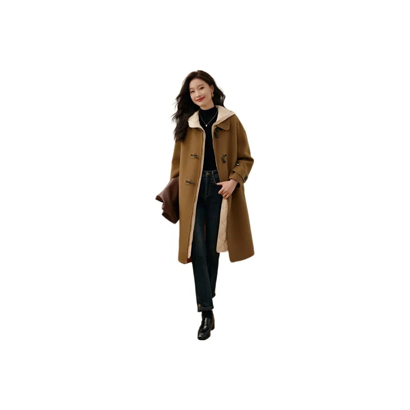 Mo Han Yi Mei Coat Women's Eco Khaki-0