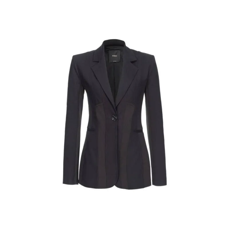 PINKO Single breasted Cotton Blazer-0