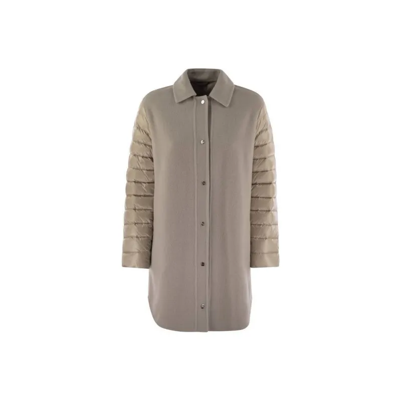 HERNO Panelled Straight Hem Puffer Coat-0
