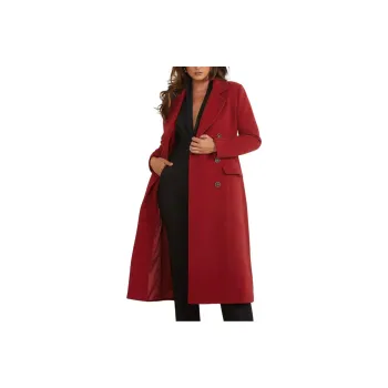 GUESS Eliza Wool-Blend Coat Coats Women's Red