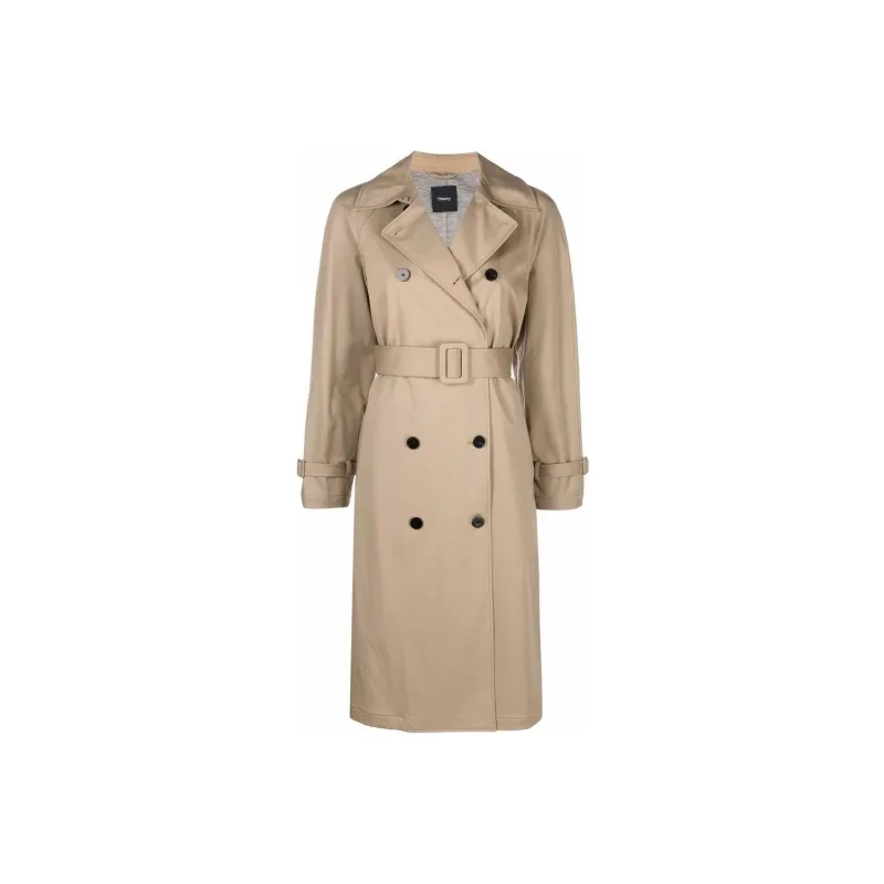 THEORY Trench Coats Women's Brown-0