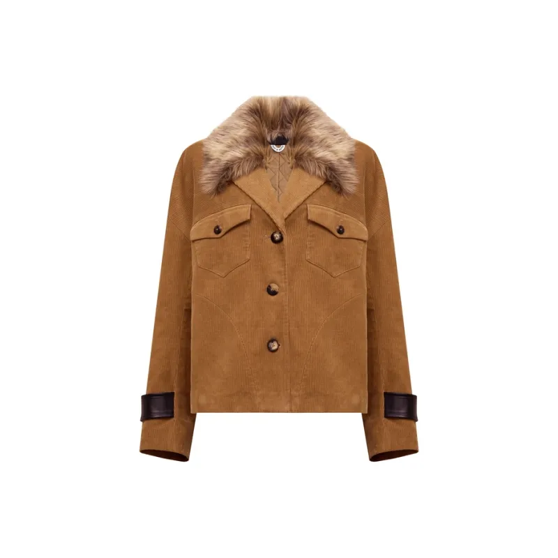 Lost In Echo Cropped Coats Women's-2