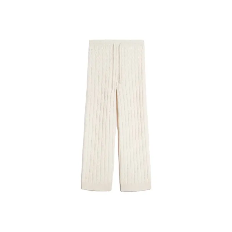 TOTEME Cable knit Straight leg Trousers-0