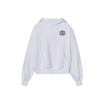 GUCCI Logo Embroidered Hoodie