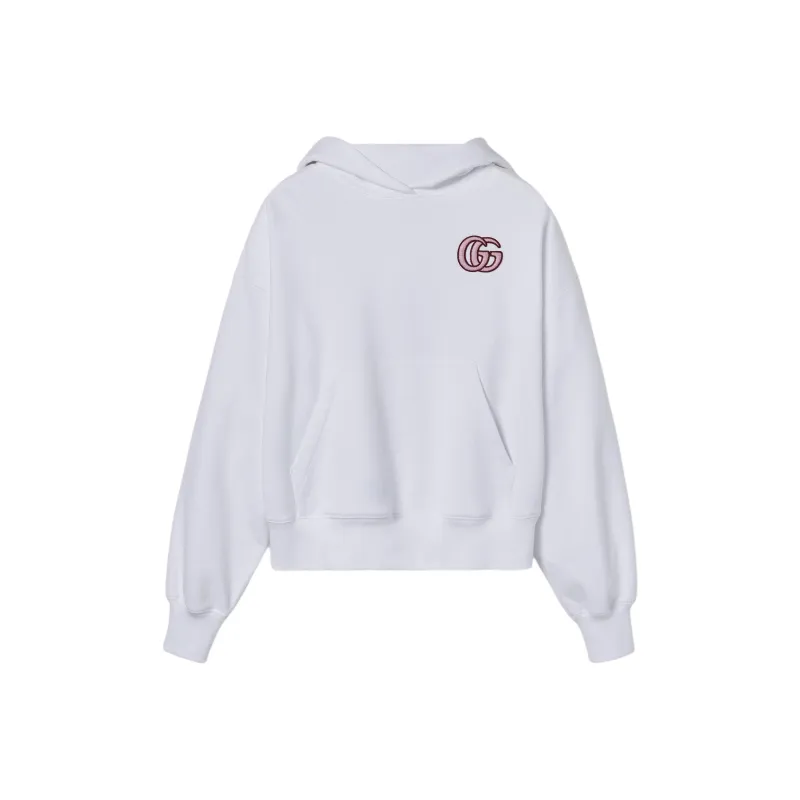 GUCCI Logo Embroidered Hoodie-0